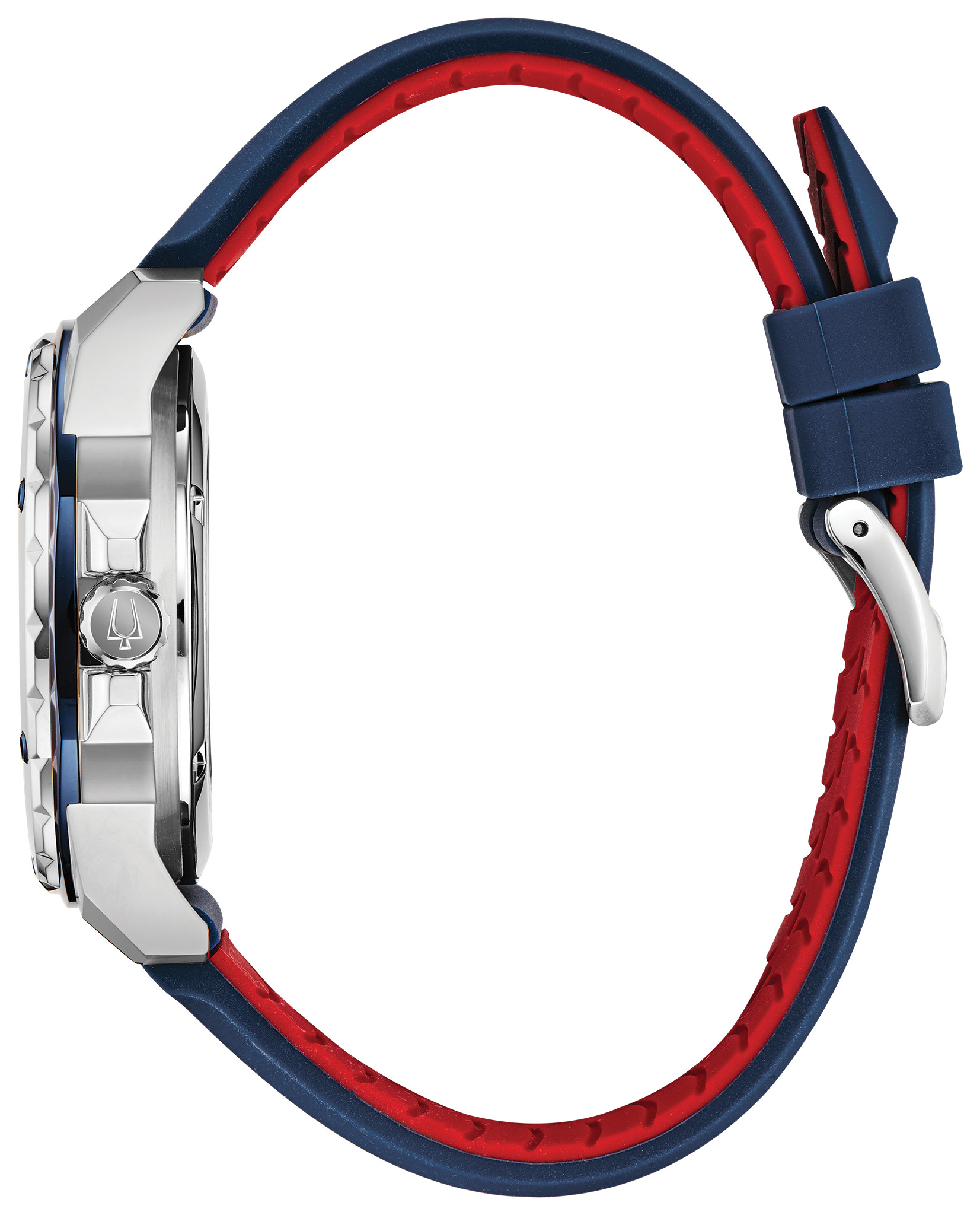 Bulova Marine Star White Dial Blue Strap Watch | Bulova